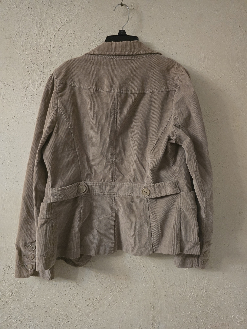 St. John's Bay Taupe Corduroy Shirt Jacket - Picture 3 of 3
